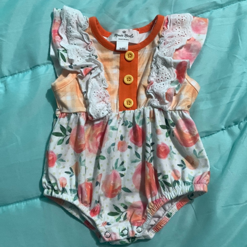 Baby girl bubble outfit